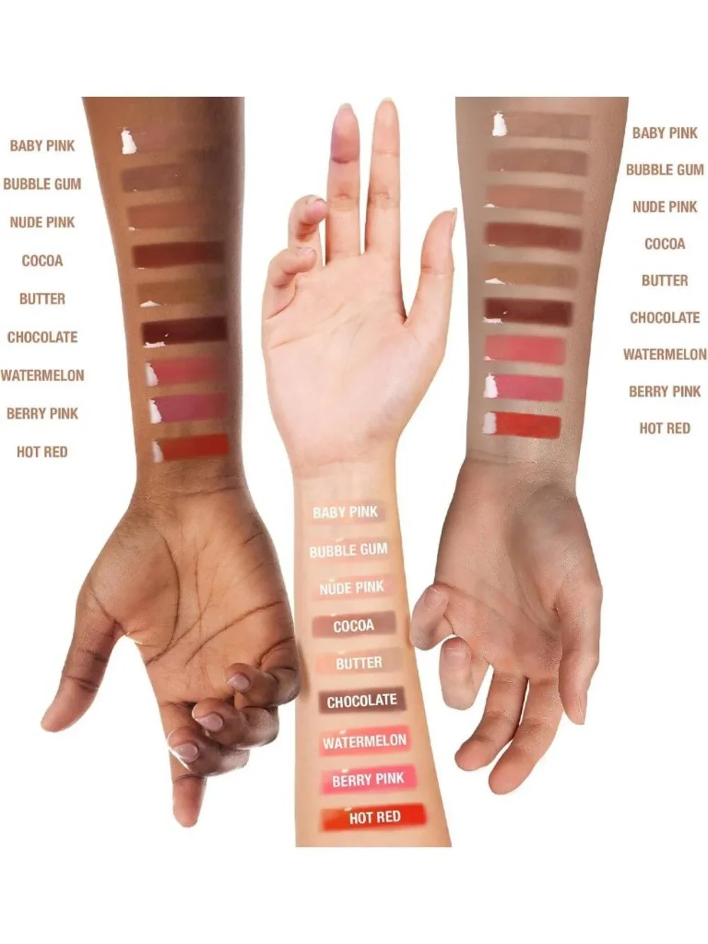 Ultra-Hydrating Lip Gloss Set - 11 Pack Tinted & Clear, High-Shine Non-Sticky